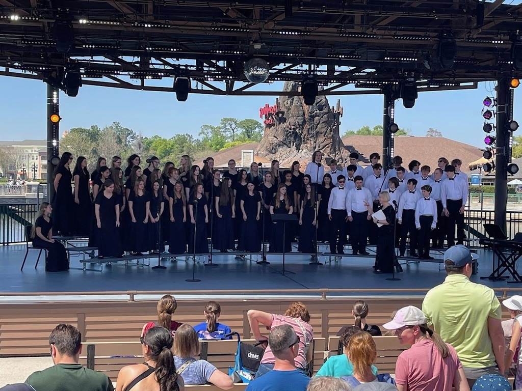KHS band choir trip to Disney Waterside Stage