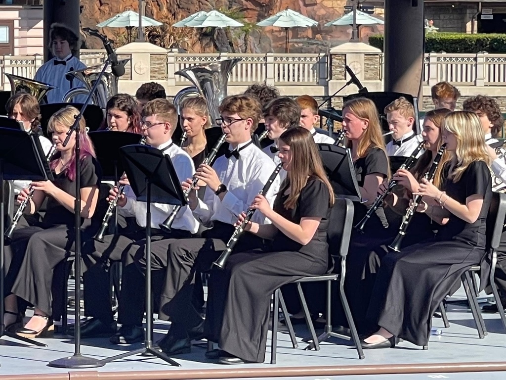 KHS band choir trip to Disney Waterside Stage