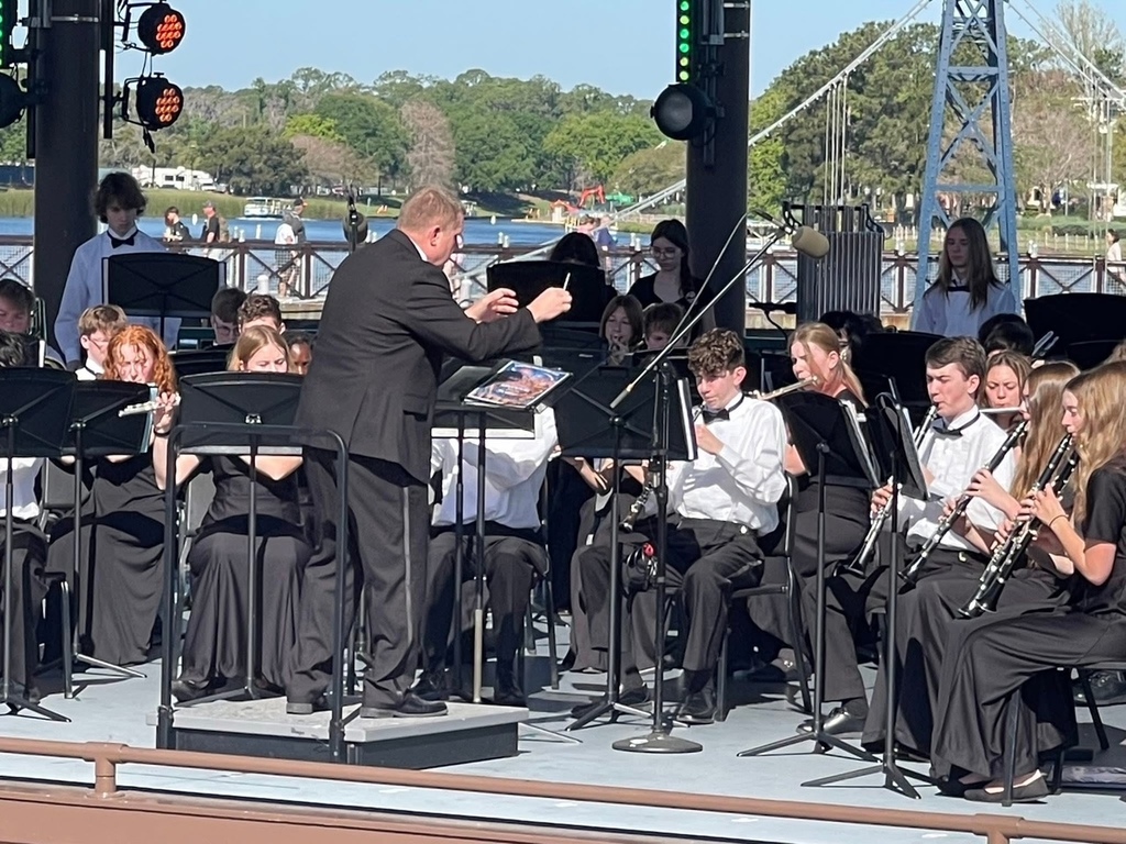 KHS band choir trip to Disney Waterside Stage