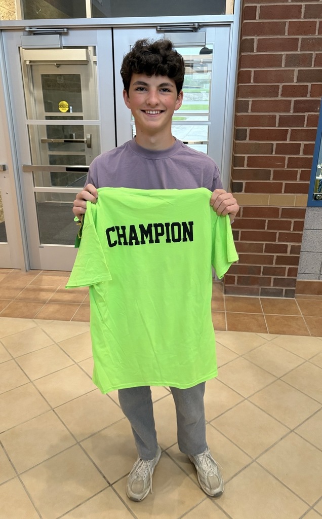 8th Grade boys track winners
