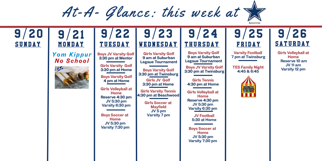 At-A-Glance: 9/20/26