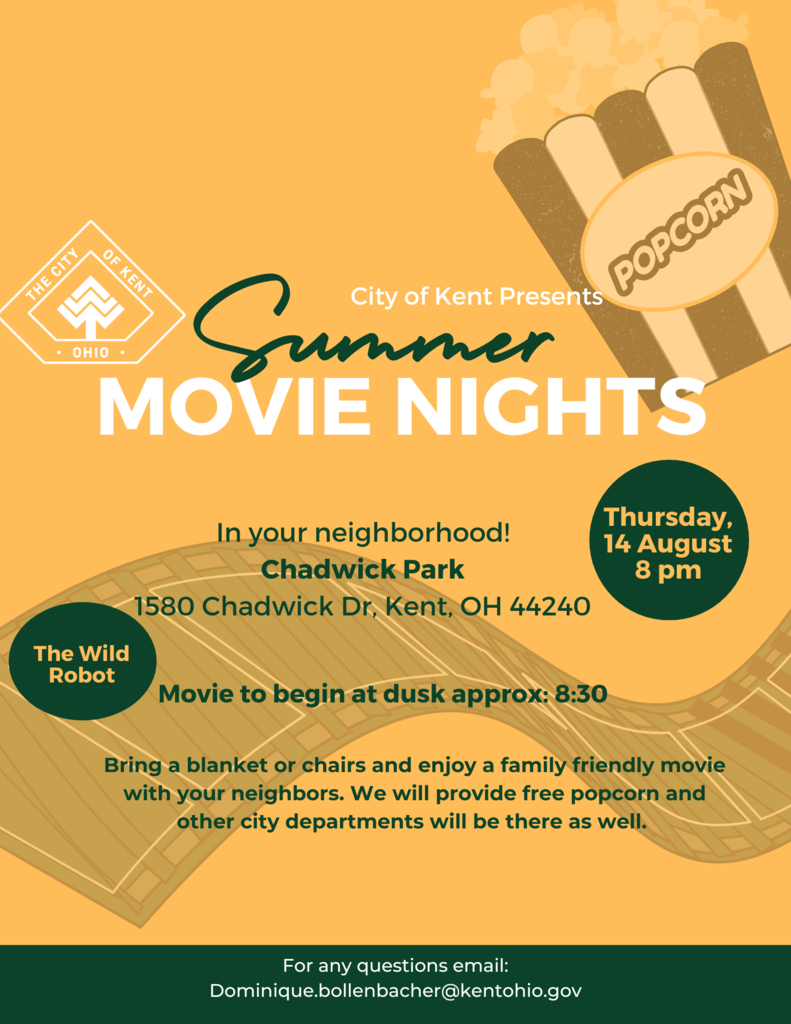 Summer Movie Night  August 14th 