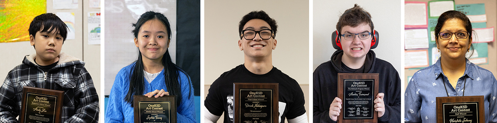 2025-2026 OneKSD Art Contest winners