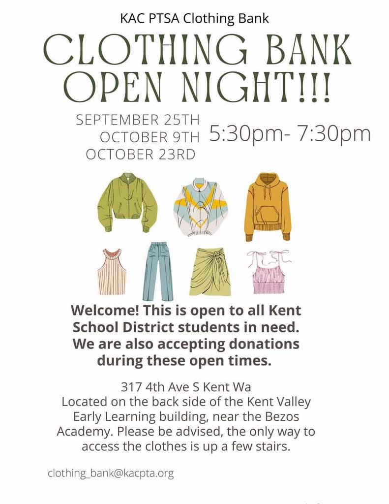 KAC PTSA Clothing Bank