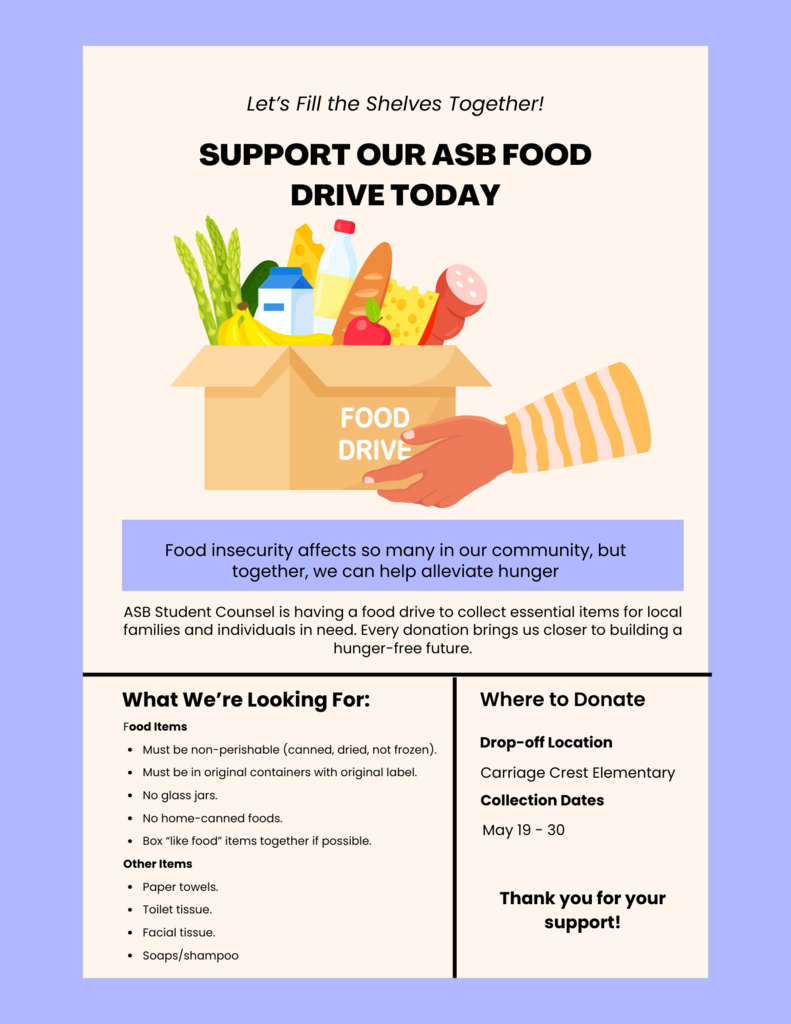 ASB Food Drive