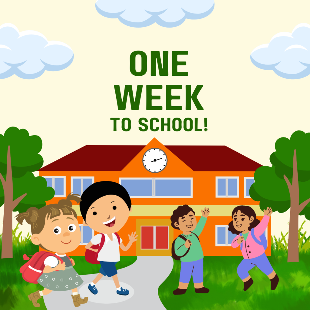 one week to school
