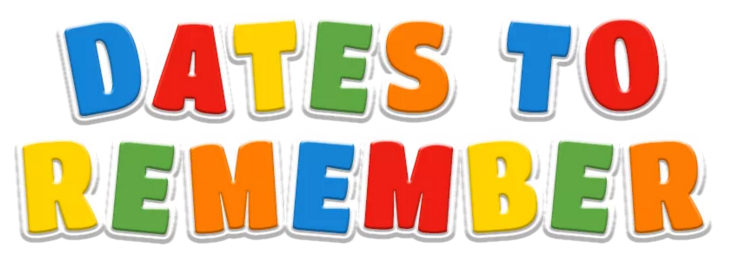 dates to remember
