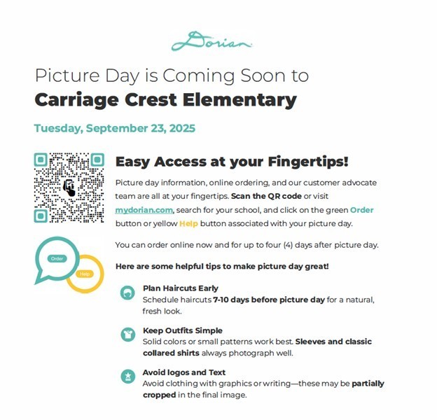 Picture Day Flyer - English