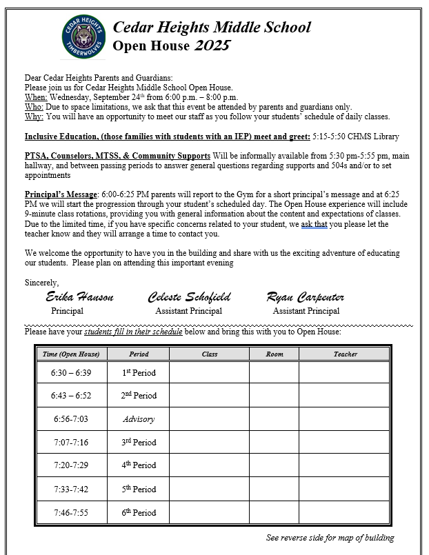 Parent Letter