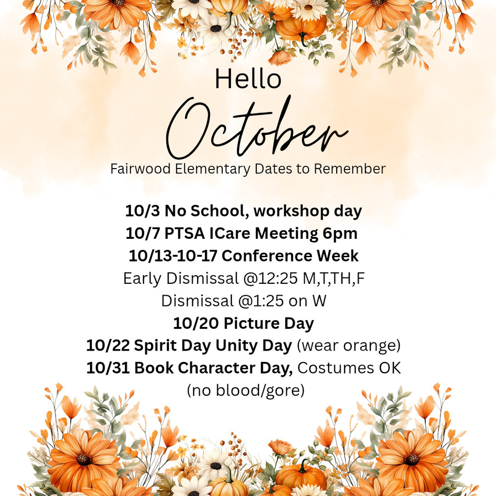 dates to remember october