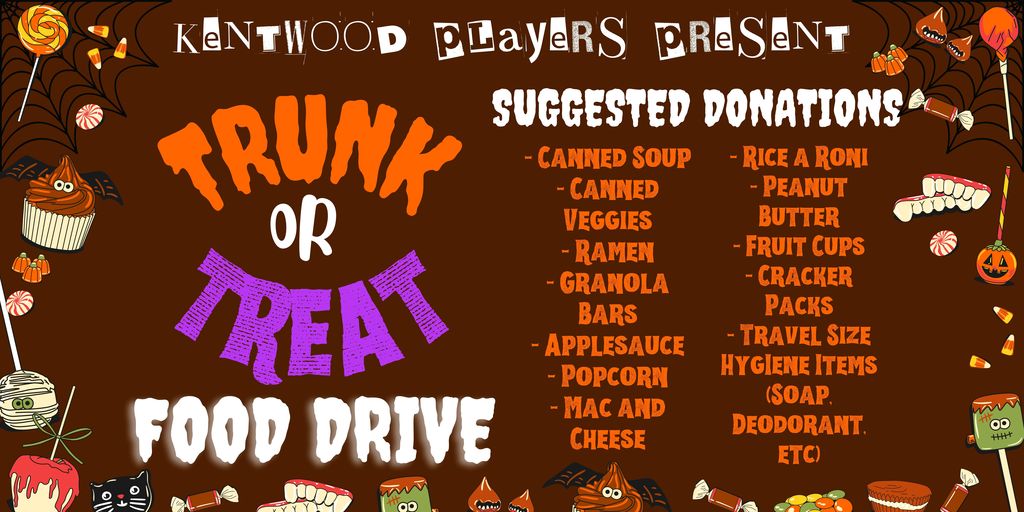 Trunk or Treat Food Drive information
