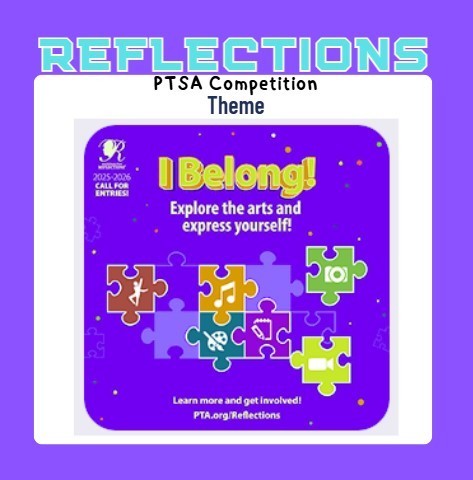 PTSA Reflections competition theme is I Belong! Entries are due Wed, Dec 3 in the NW library.