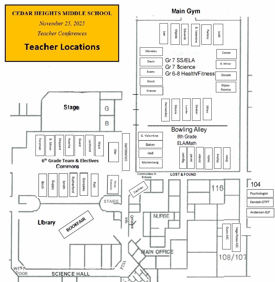 Conference Teacher Locations