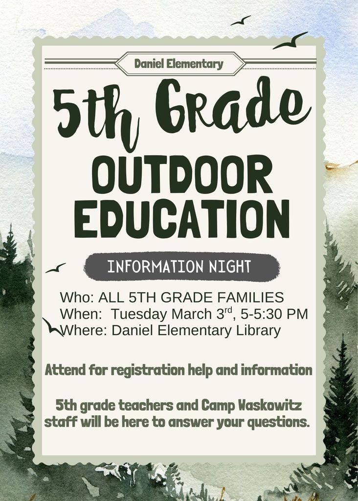 Outdoor Ed flier