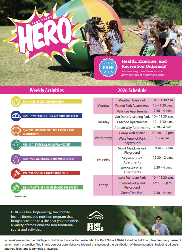 Kent Parks Hero Flyer