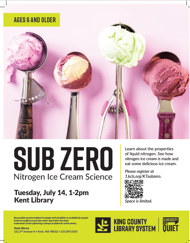 King County Library- Nitrogen Ice Cream Science