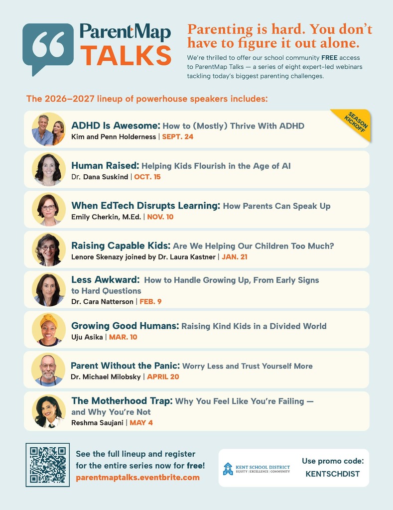 Free Parenting Webinar, 8 sessions