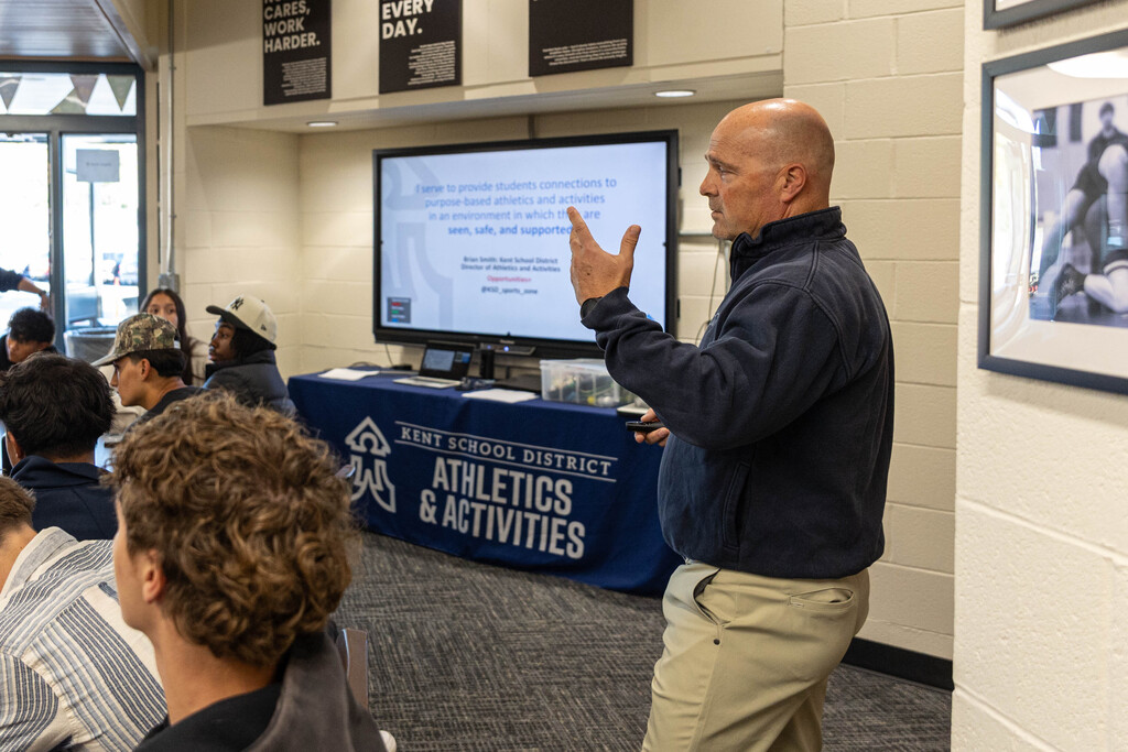 Student Athlete Leadership Team discussion