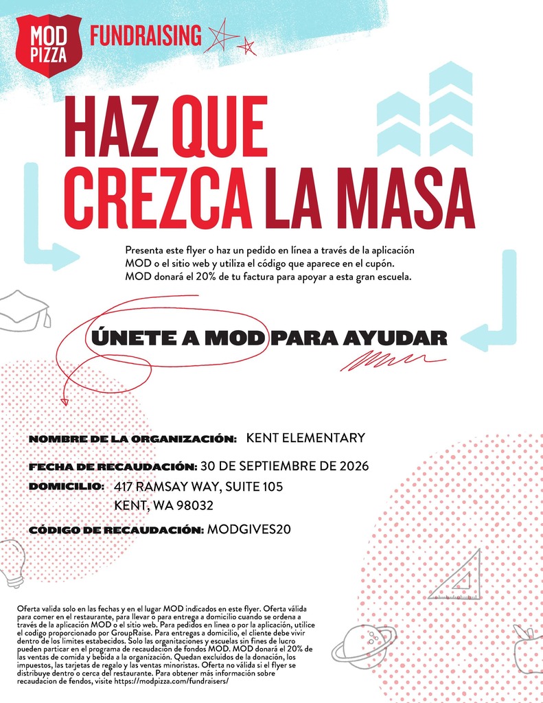 MOD Pizza Fundraiser Spanish