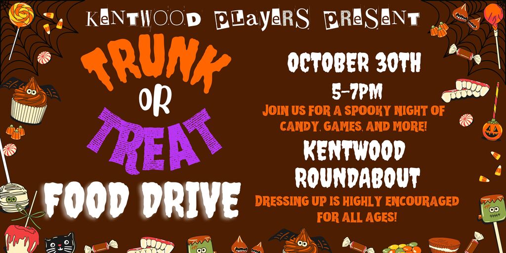 Trunk or Treat food drive on 10/30/26 at Kentwood HS
