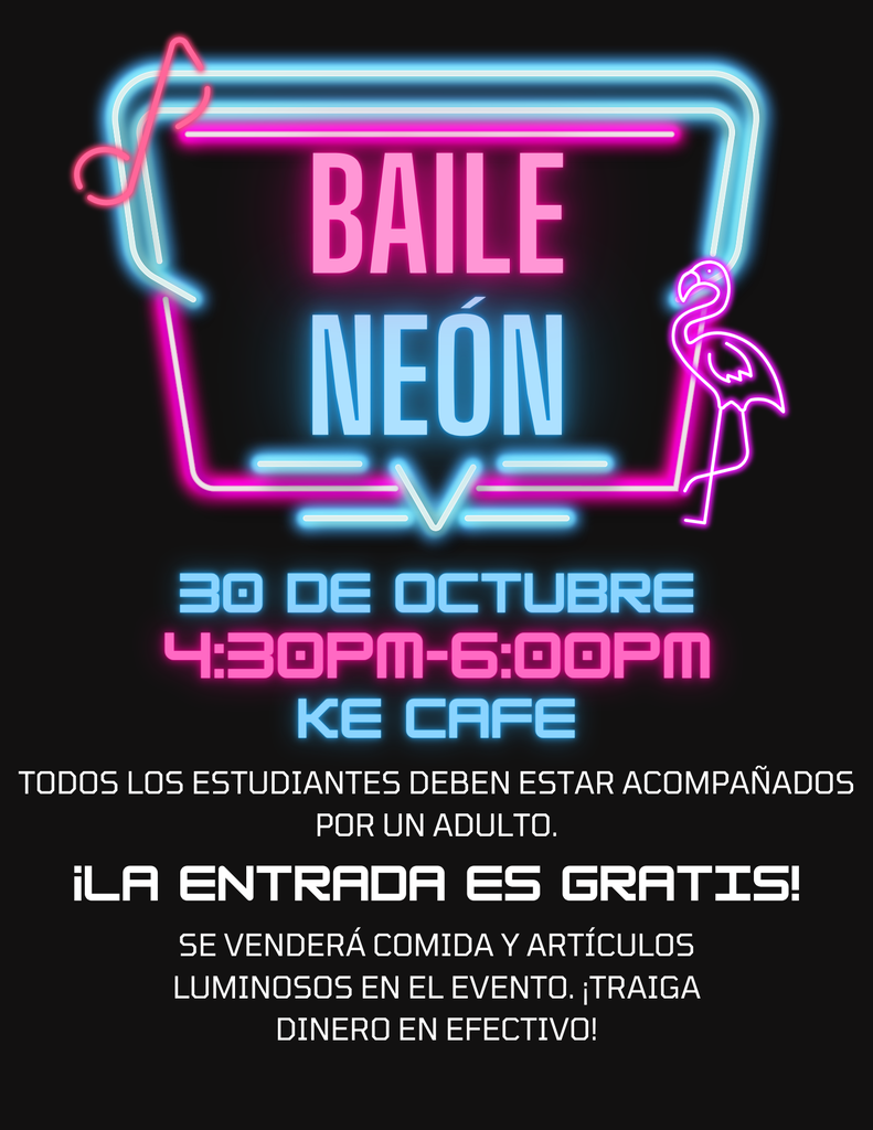 Baile Neon Folleto