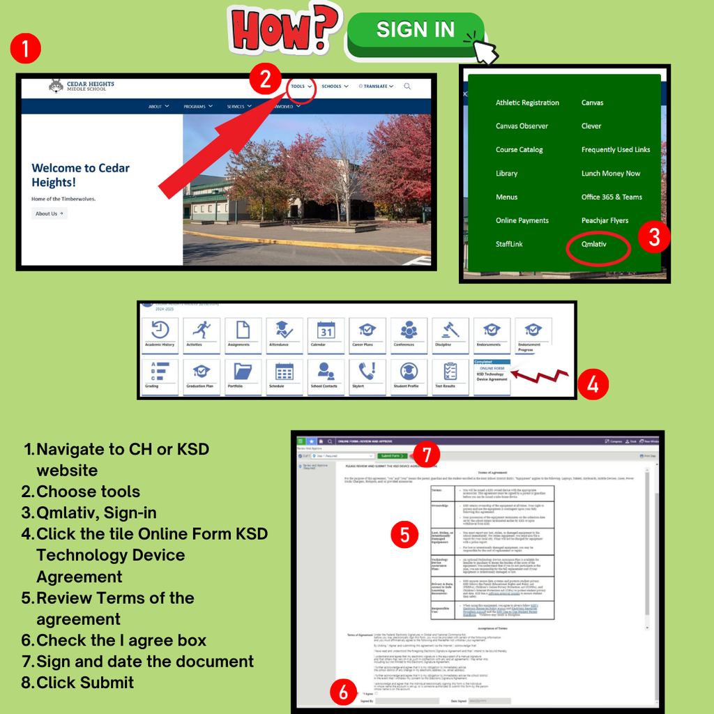 Computer agreement form
