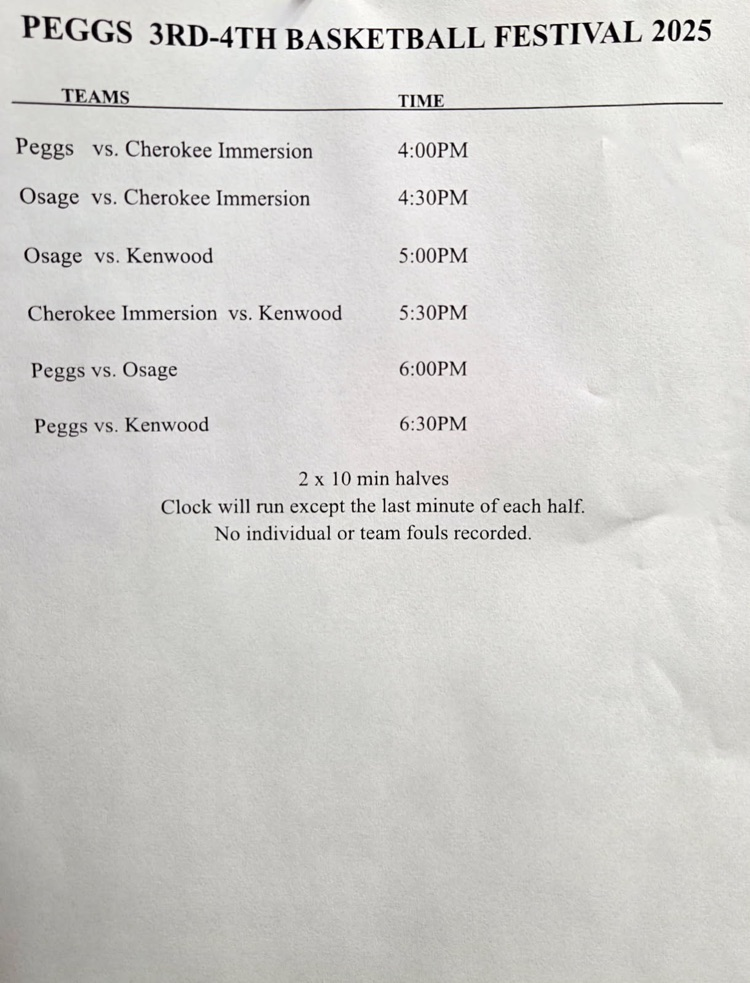 Peggs 3rd&4th Grade.