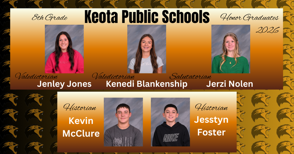8th Grade Class of 2026 Honor Graduates