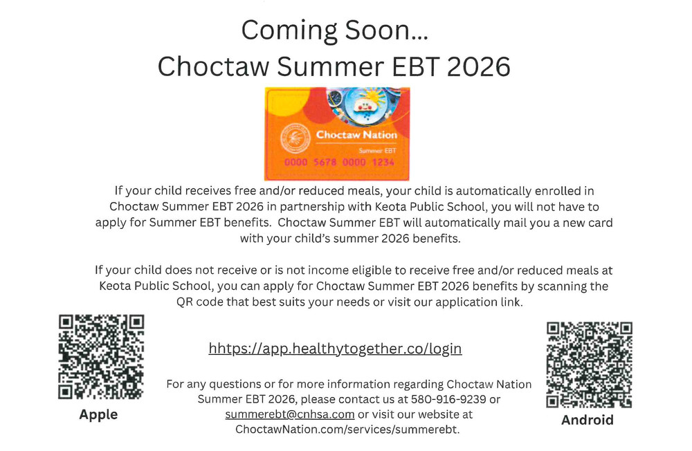Choctaw Summer EBT 2026