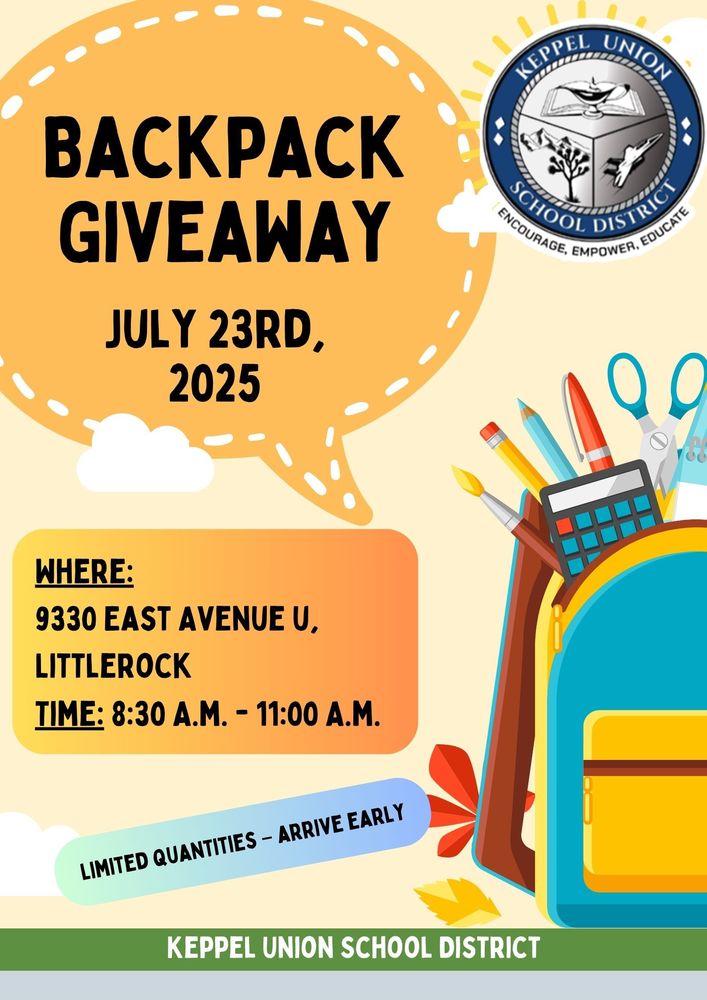 Backpack Giveaway