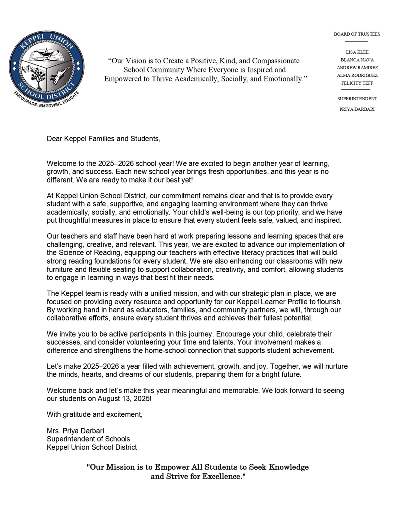 Letter to Families En.