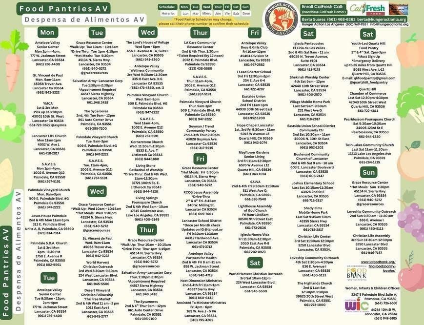 Important Update for Families - Food Assistance Resources 3