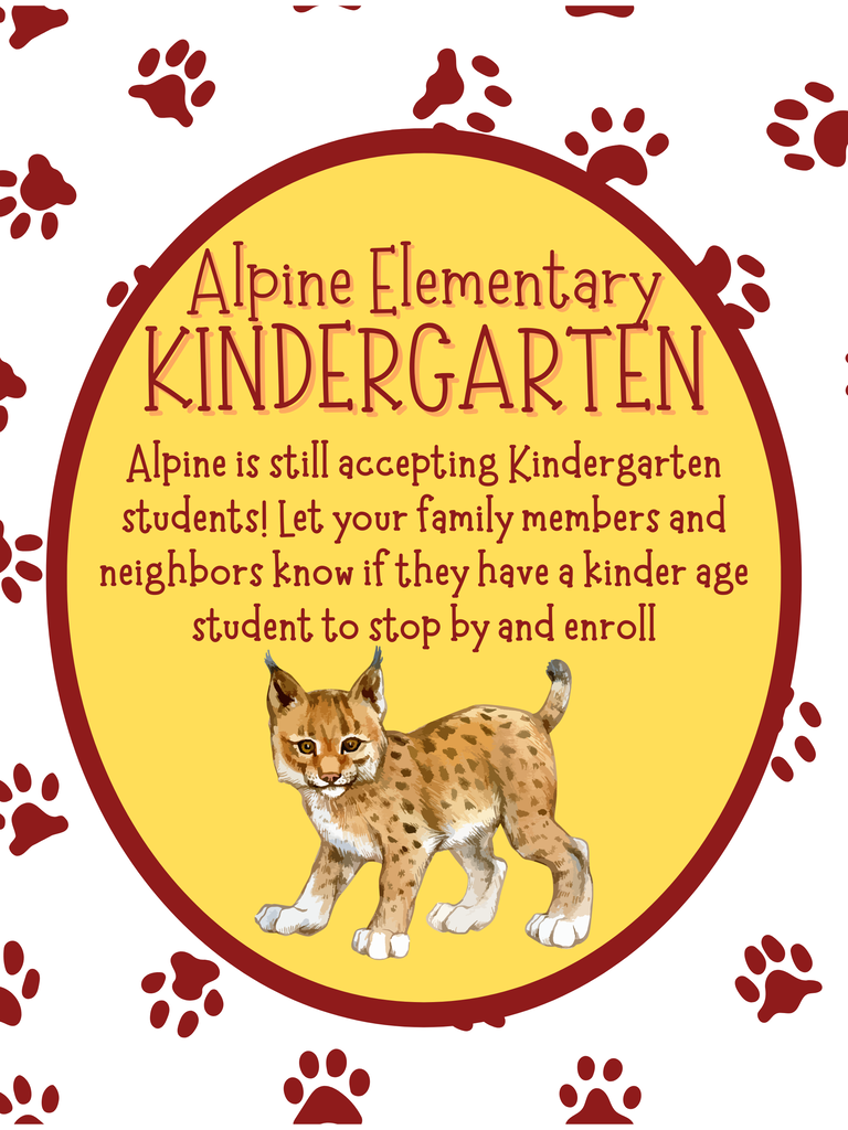 Kindergarten enrollment flyer