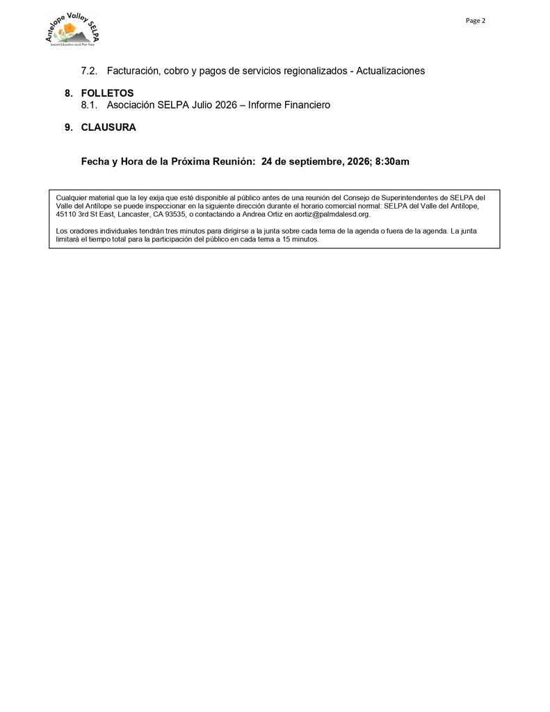 SELPA Meeting Pg. 2