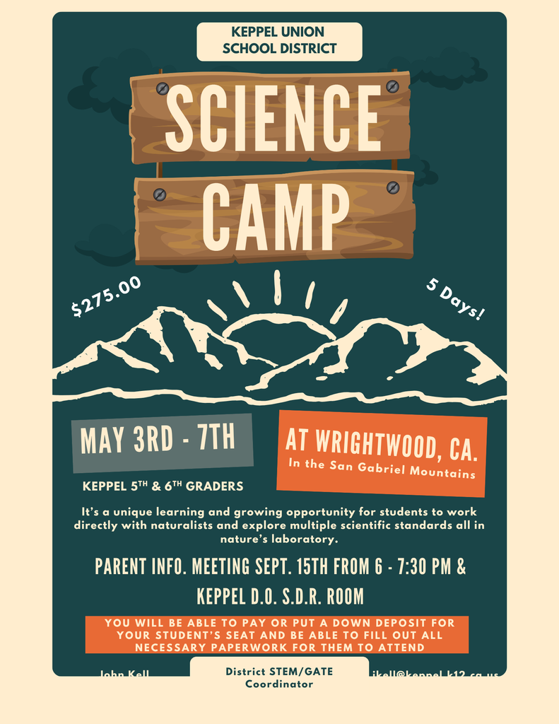 Science Camp - Information Night -  September 15, 2026