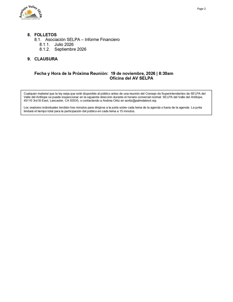Selpa Meeting Sp. Page 2