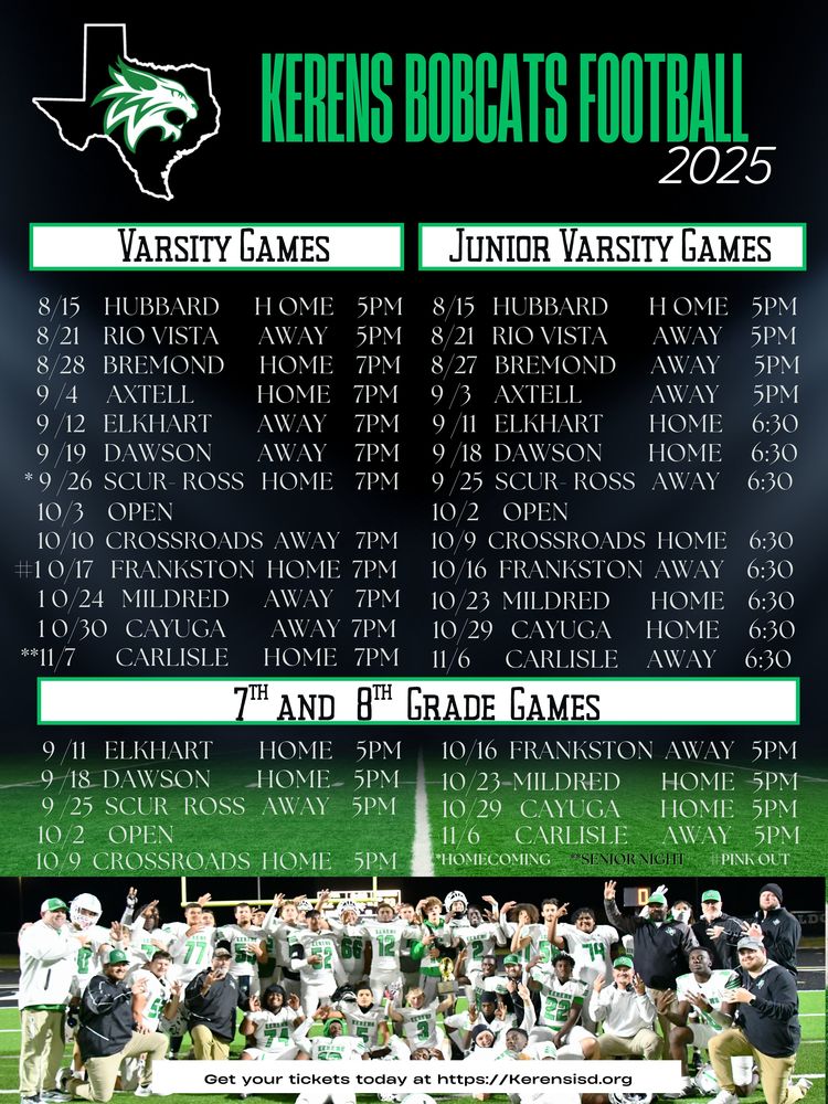 2025 Football Schedule