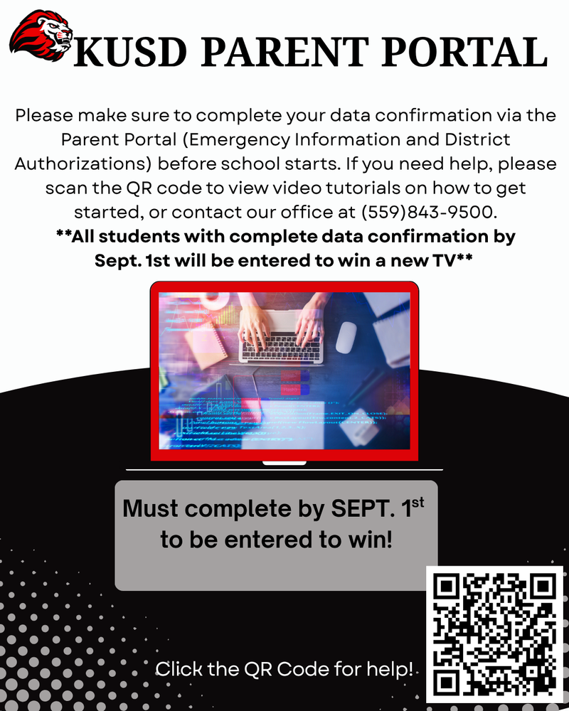 KUSD Parent Portal - Data Confirmation Assistance