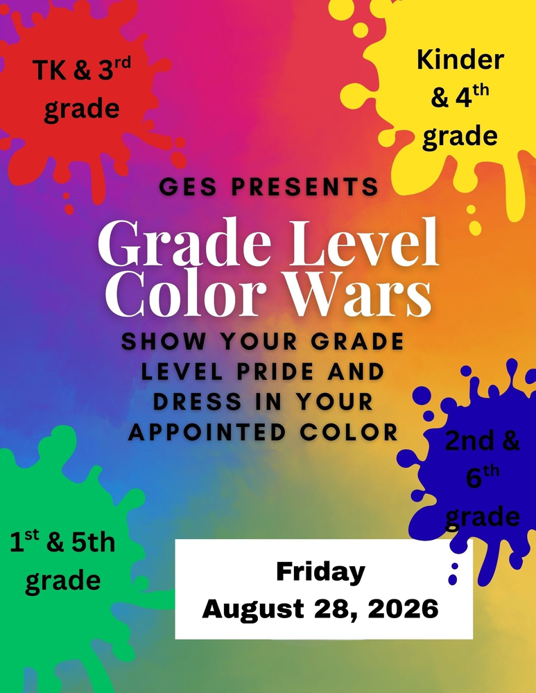 GES Grade Level Color Wars Dress-Up Day