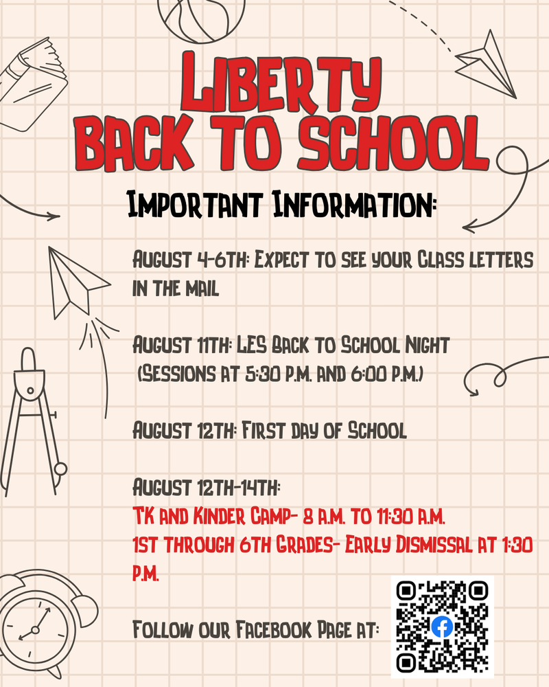 Back to School Information