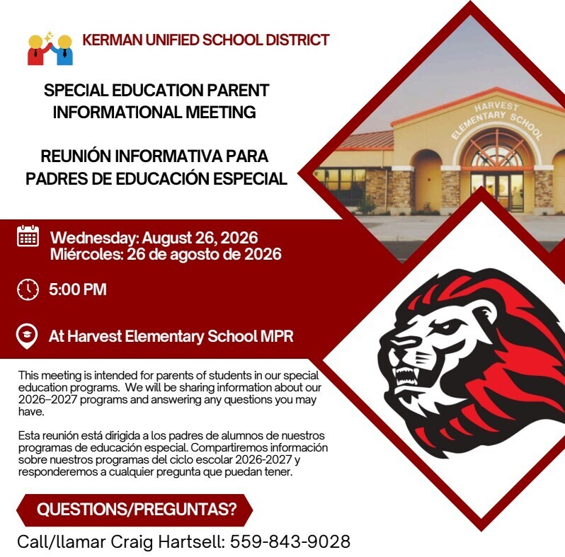 Special Education Parent Informational Meeting