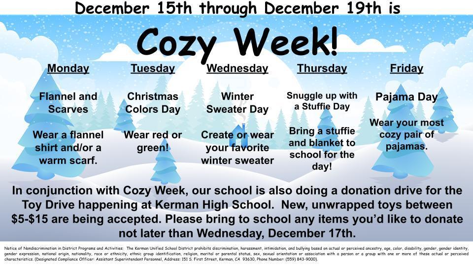 Cozy Week!!