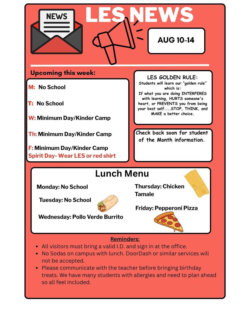 Weekly Newsletter- August 10