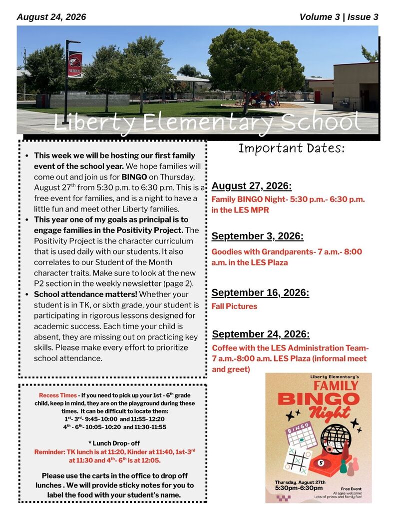 Weekly Newsletter August 24
