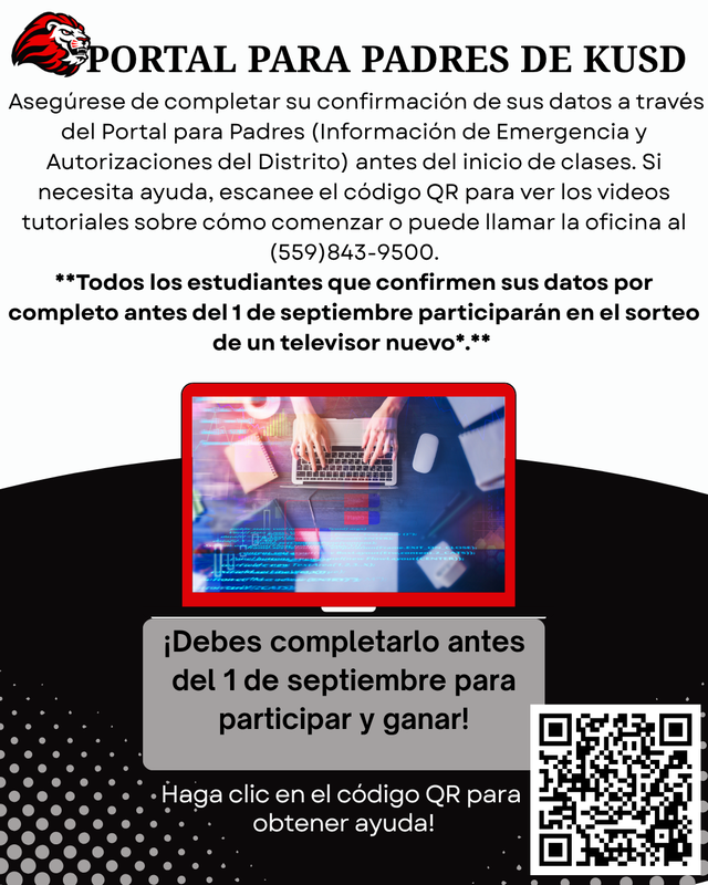 KUSD Parent Portal - Data Confirmation Assistance