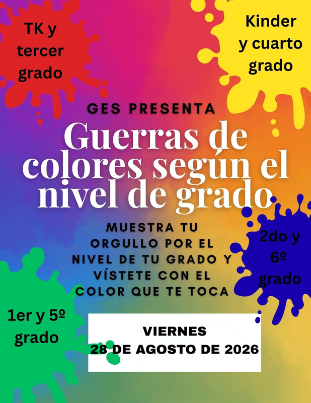GES Grade Level Color Wars Dress-Up Day