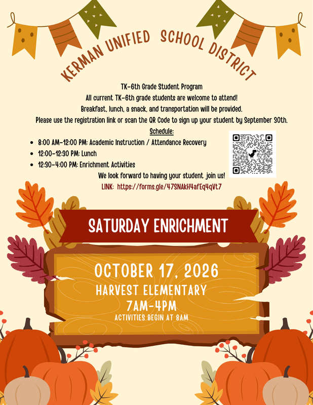 Saturday Enrichment 10/17