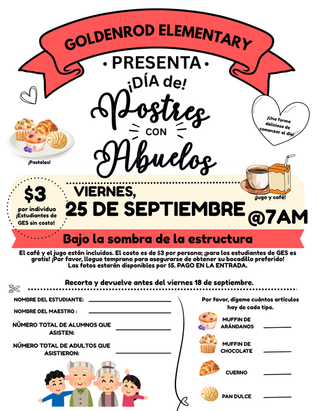Goodies w/ Grandparents 9/25 (Spanish)