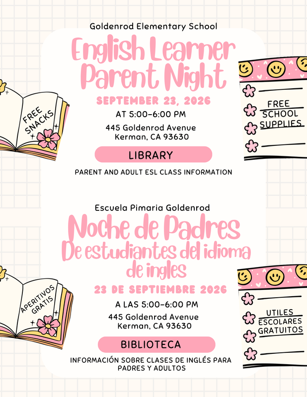 EL Parent Night 9.23