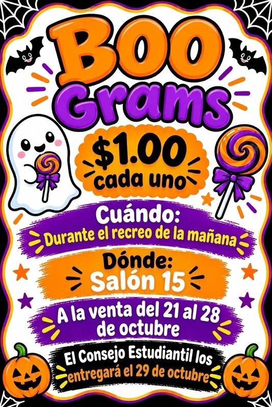 Boo Grams Spanish